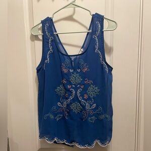 Blu Pepper embroidered top